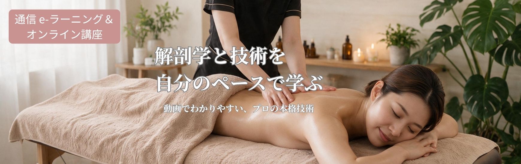 セラピストの為の解剖学とリンパマッサージ e-ラーニング 通信 オンライン講座